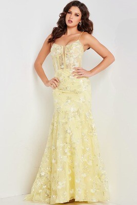 Jovani Dress 38004 Yellow Size 0,6