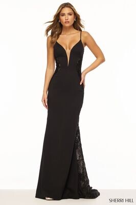 Sherri Hill Dress 56352 Black Size 8,12