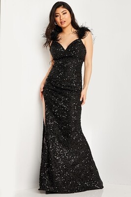 JVN by Jovani Dress JVN36417 Black Size 6