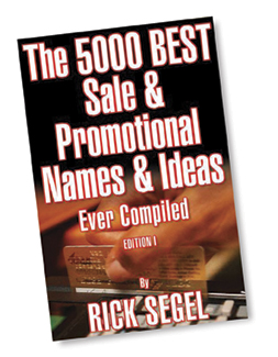 The 5000 BEST Sale &amp; Promotional Names &amp; Ideas Ever Compiled