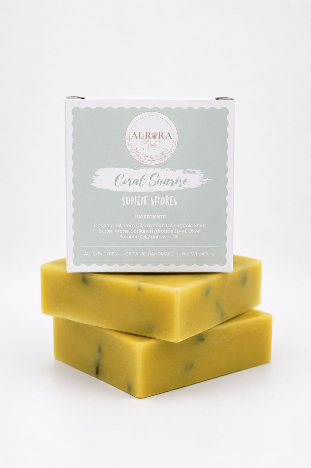 Citrus Fruit Soap | Handmade Vegan Soap | Coral Sunrise