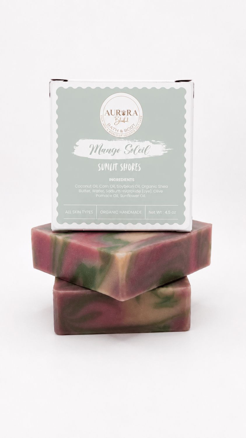 Mango Soap | Handmade Vegan Soap | Mango Soleil beauty body bath soap