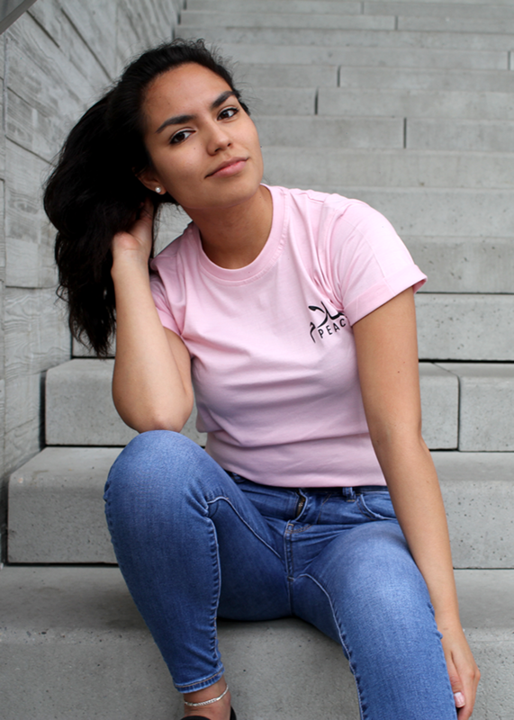Baby Pink Unisex Peace Fitted T-Shirt Baby Pink Unisex Peace Fitted T-Shirt
