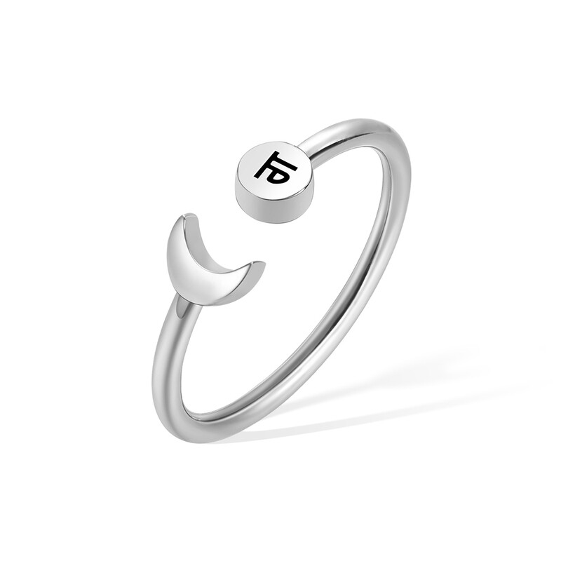 Women's Custom Crescent Ring