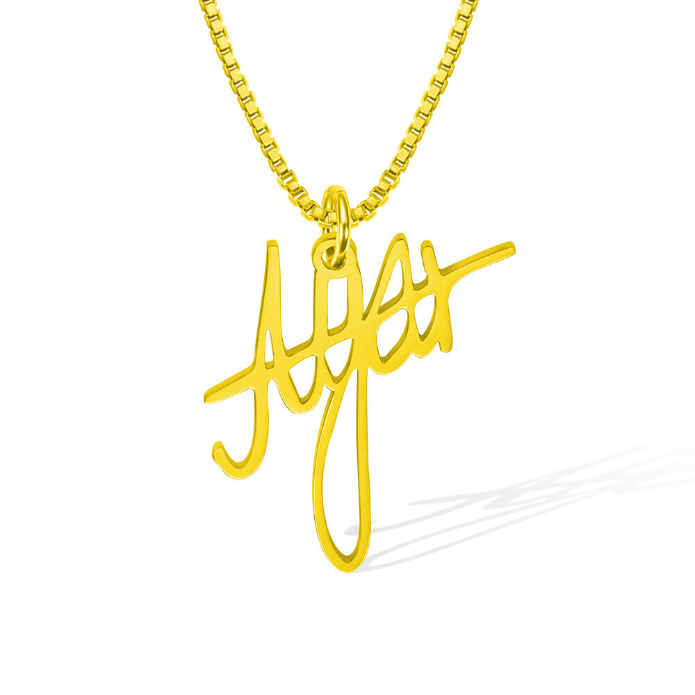 Women&#39;s Custom Signature Necklace