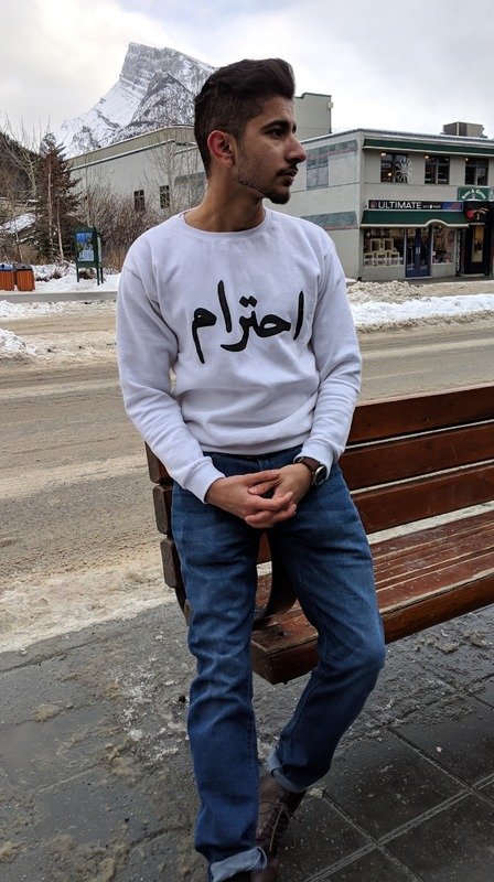 White Unisex Respect Crewneck Sweater White Unisex Respect Crewneck Sweater