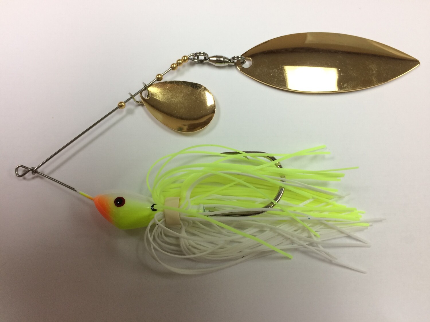 3/4 oz Classic Spinnerbait Chart/White Colorado/Willow Gold