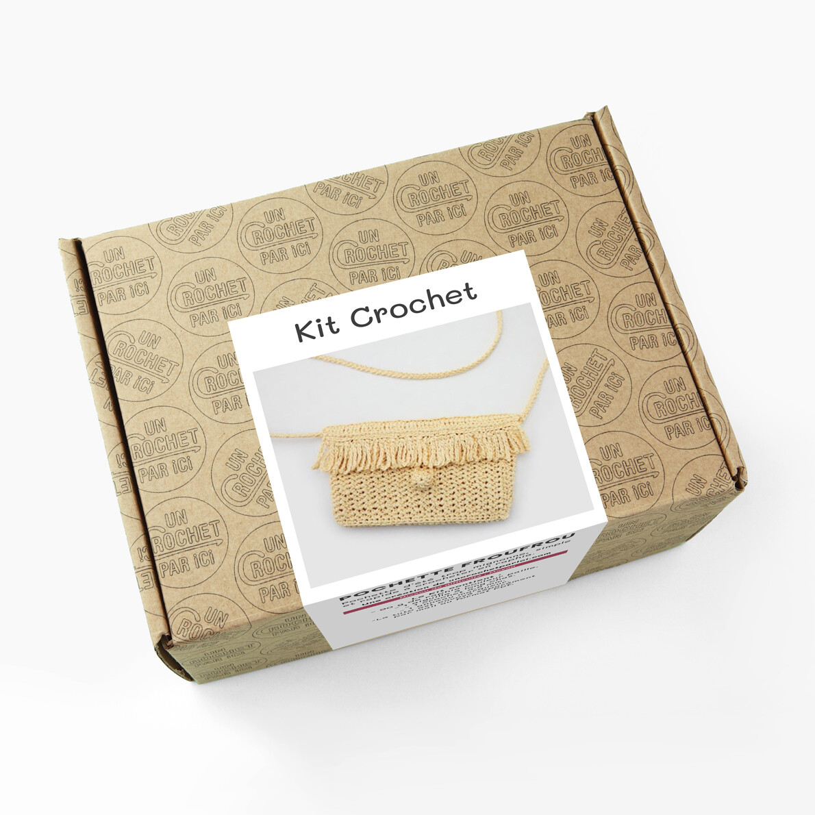 Kit Crochet Pochette Froufrou