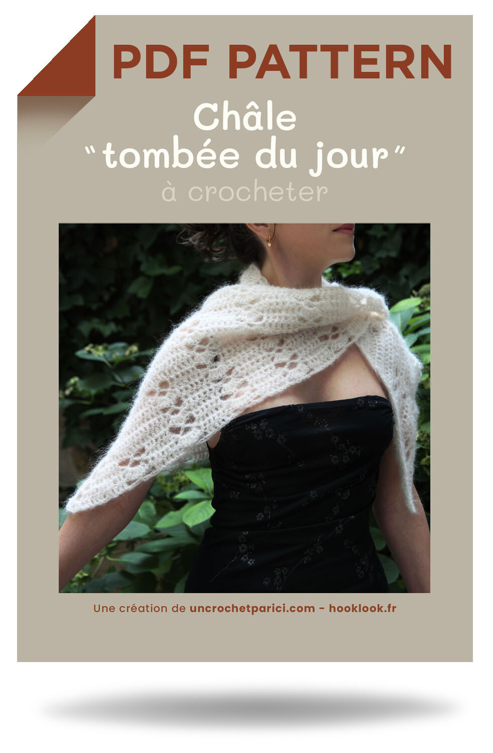 Patron Crochet Châle "Tombée du jour"