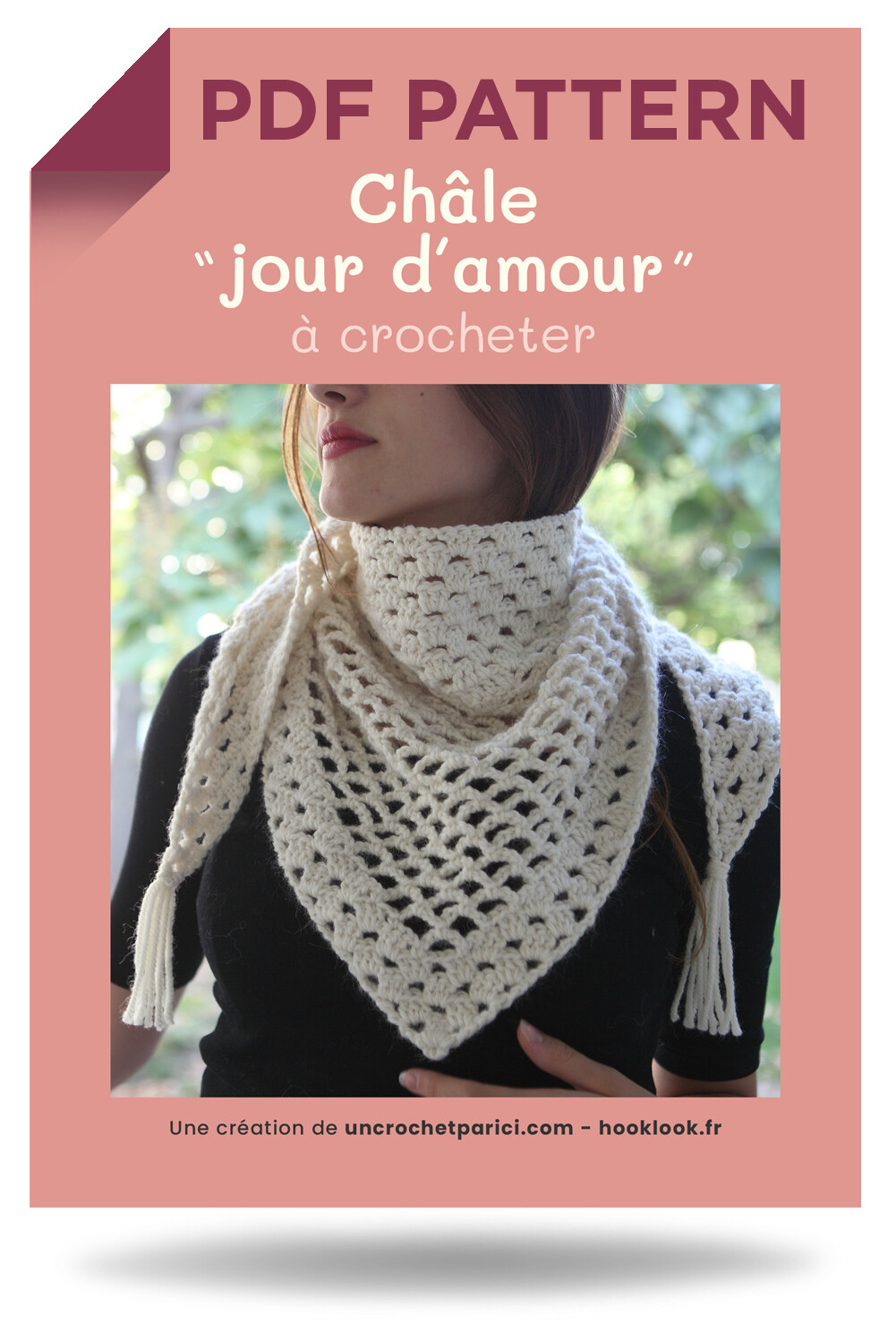 Patron Crochet Châle "Jour d'amour"