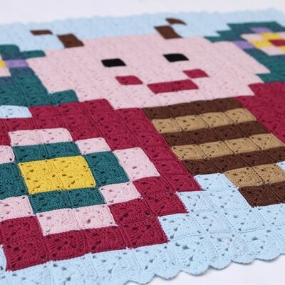 Kit crochet - Pixelplaid Papillon
