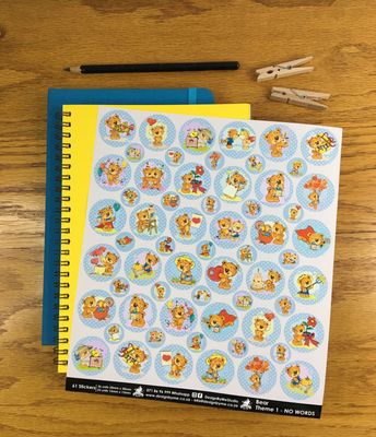 Bear Theme 1 - NO WORDS Stickers