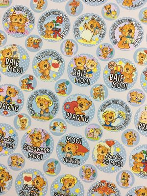 Bear Theme 2 Reward Stickers - Afrikaans Bear Theme 2 Reward Stickers - Afrikaans