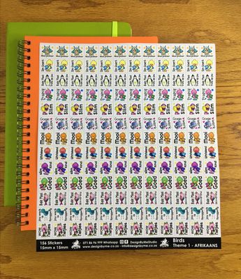 Birds Theme 1 Reward Stickers - Afrikaans Birds Theme 1 Reward Stickers - Afrikaans
