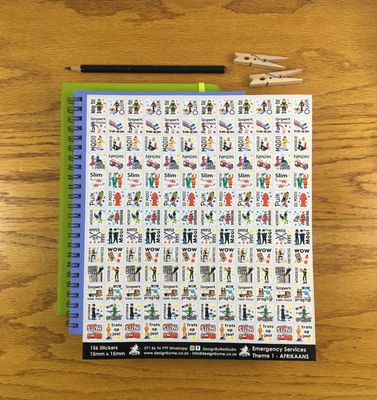 Emergency Services Theme 1 Reward Stickers - Afrikaans