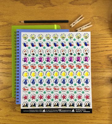 Finding Nemo Theme 2 Reward Stickers - Afrikaans