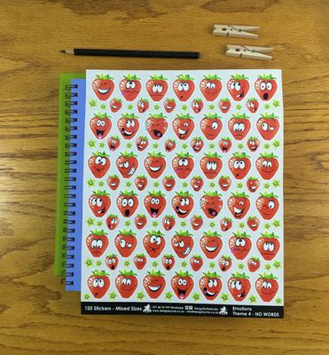 Emotions Theme 4 - NO WORDS - Fancy Shaped Stickers