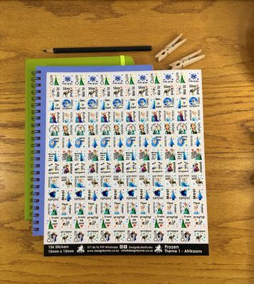 Frozen Theme 1 Reward Stickers - Afrikaans Frozen Theme 1 Reward Stickers - Afrikaans