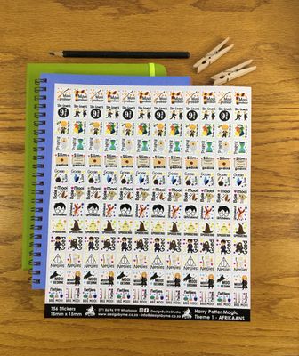 Harry Potter Magic Theme 1 Reward Stickers - Afrikaans