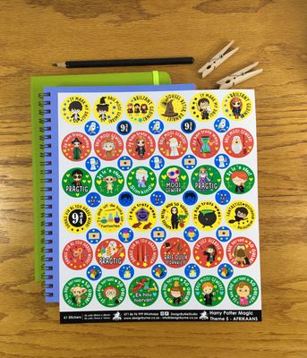Harry Potter Magic Theme 5 Reward Stickers - Afrikaans