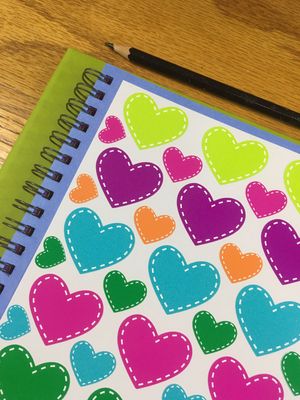 Heart Theme 1 - NO WORDS - Fancy Shaped Stickers
