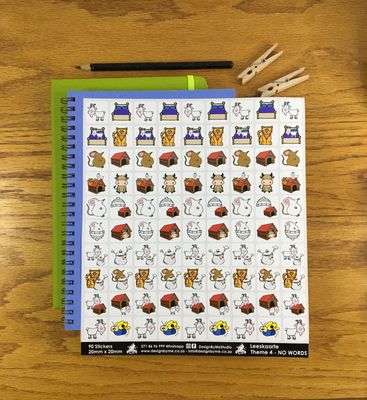 Funda Wande Leeskaarte Theme 4 Stickers - NO WORDS