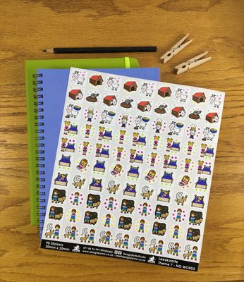 Funda Wanda Leeskaarte Theme 7 Stickers - NO WORDS