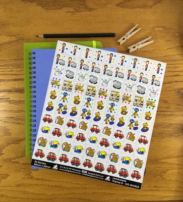 Funda Wanda Leeskaarte Theme 8 Stickers - NO WORDS