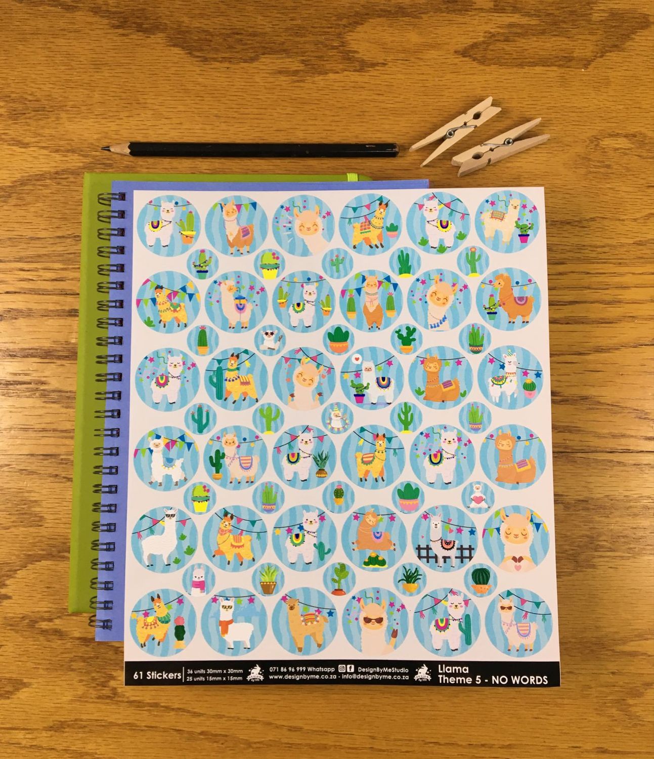 Llama Theme 5 - NO WORDS Stickers