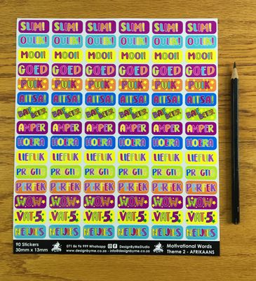 Motivational Words Theme 2 - Afrikaans