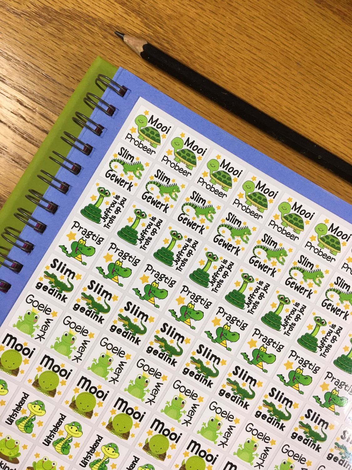Amphibia and Reptiles Theme 1 Reward Stickers - Afrikaans
