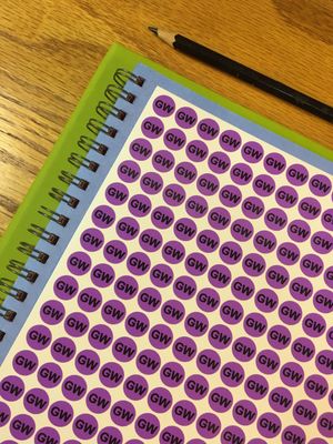 Teacher Code Stickers: Groepwerk / Group Work - Purple - GW