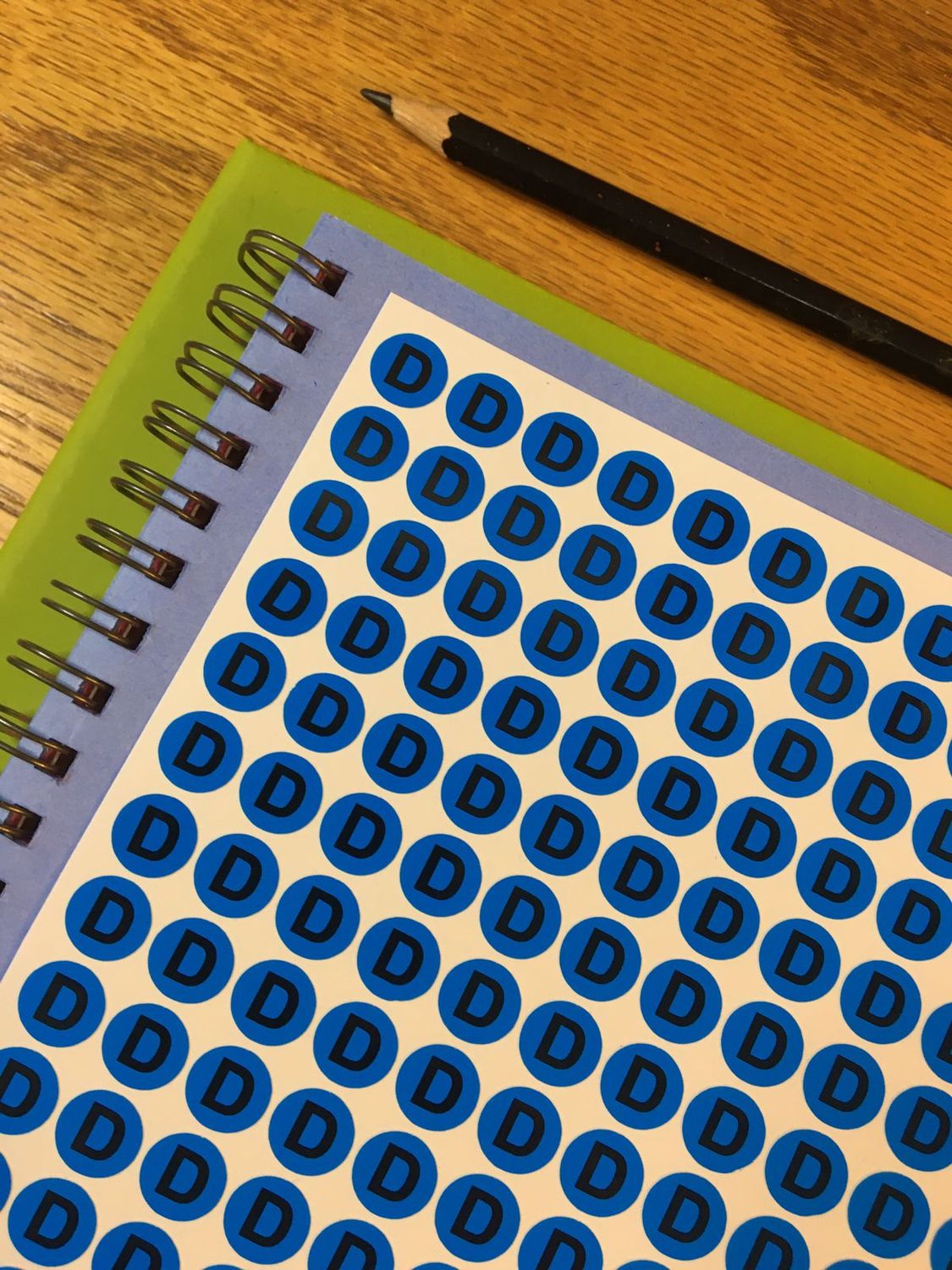 Teacher Code Stickers : Differensiasie / Differentiation - Blue - D