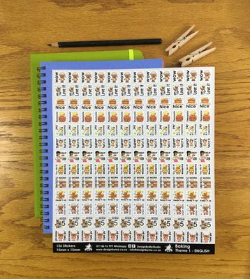 Baking Theme 1 Reward Stickers - English