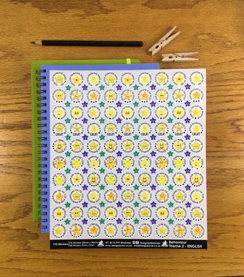 Behaviour Theme 2 Reward Stickers - English
