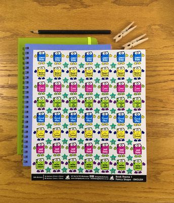 Books Theme 1 Reward Stickers - English - Fancy shaped