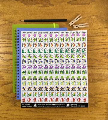Dragons Theme 1 Reward Stickers - English