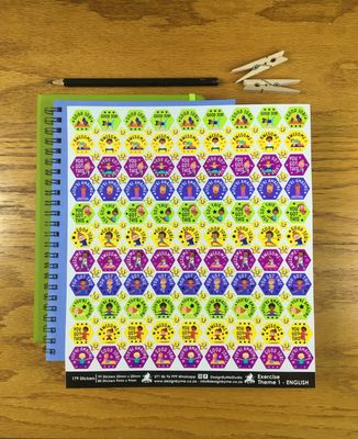 Exercise Theme 1 Reward Stickers - English Exercise Theme 1 Reward Stickers - English