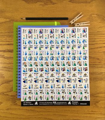 Frozen Theme 1 Reward Stickers - English