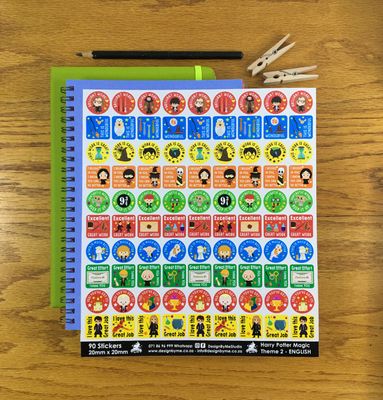 Harry Potter Magic Theme 2 Reward Stickers - English