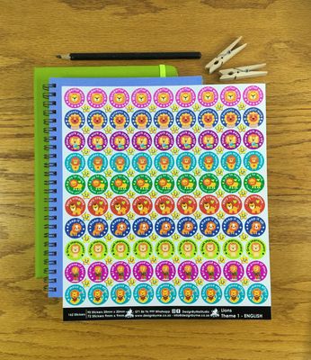 Lions Theme 1 Reward Stickers - English