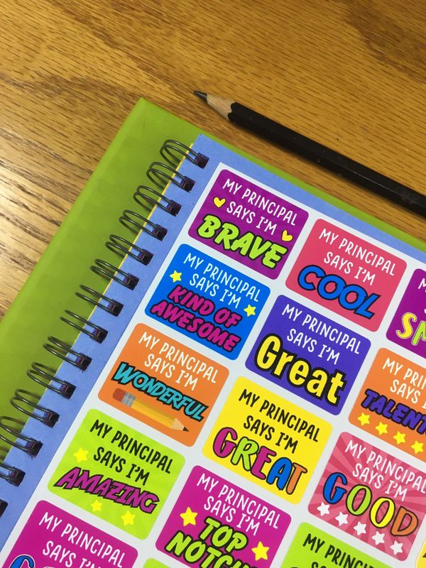 English - Principal / Headmaster Reward and Award Stickers