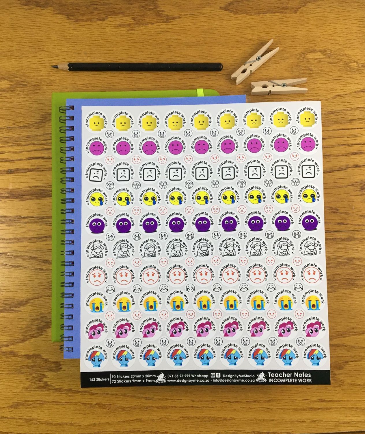 Teacher Notes: Incomplete Work