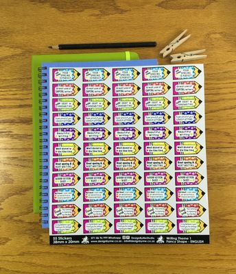 Writing Theme 1 Reward Stickers - English