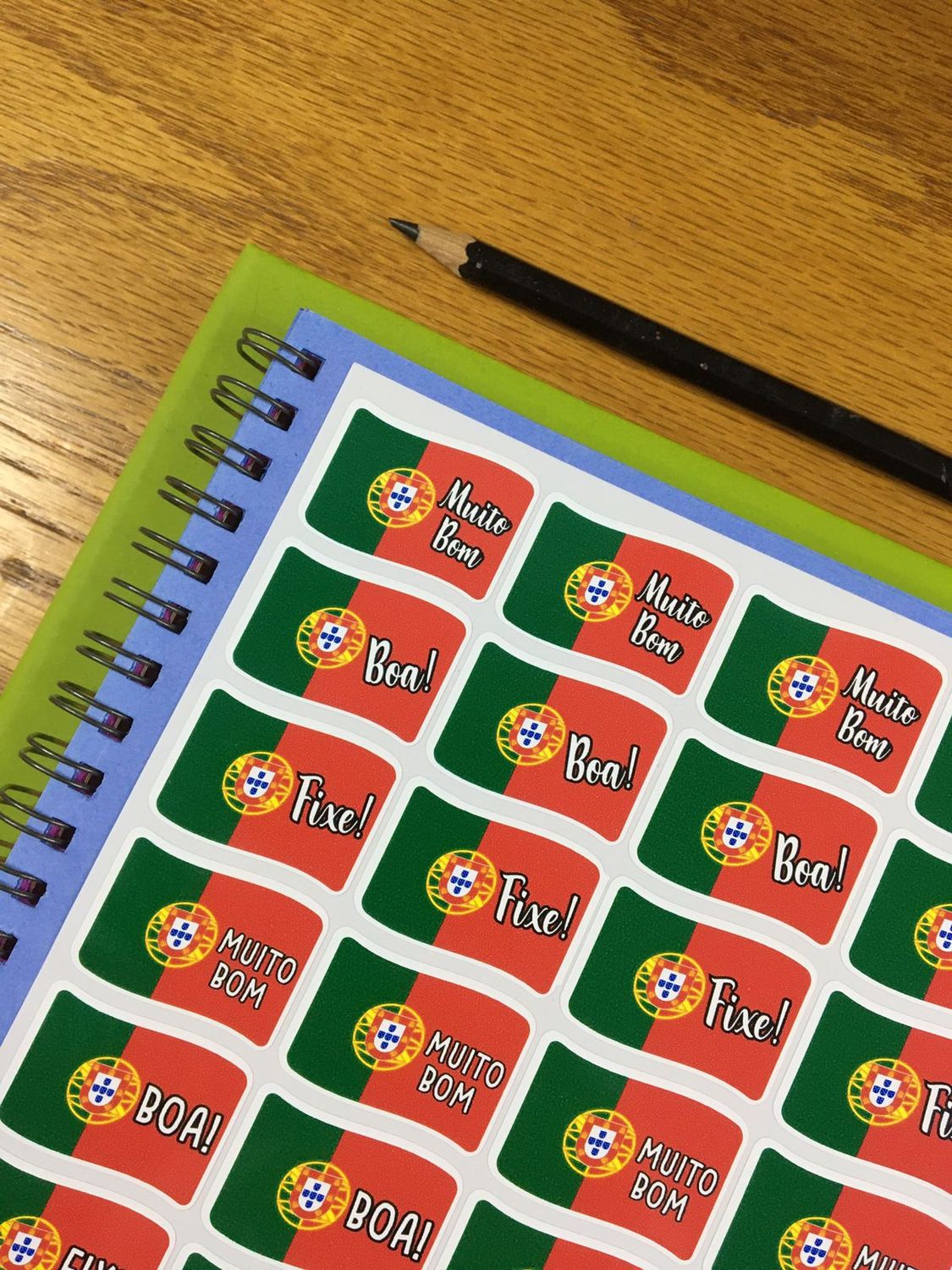 Portuguese Flag Theme 1 - Portuguese Stickers