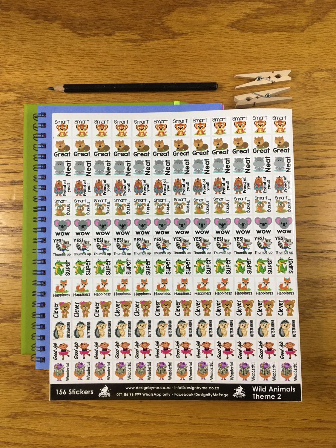 Sample Sale 104 - Body - English Reward Stickers