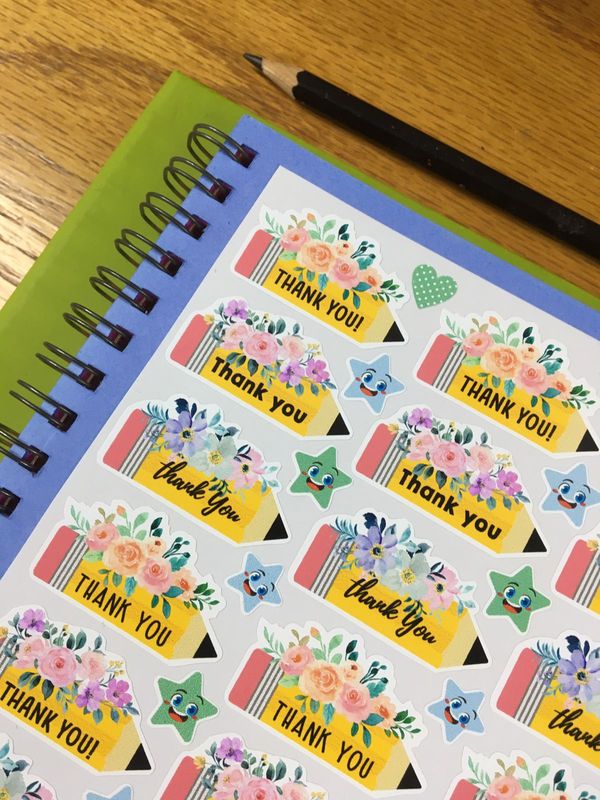 English Thank you Stickers