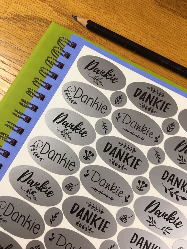 Afrikaans Thank you Stickers