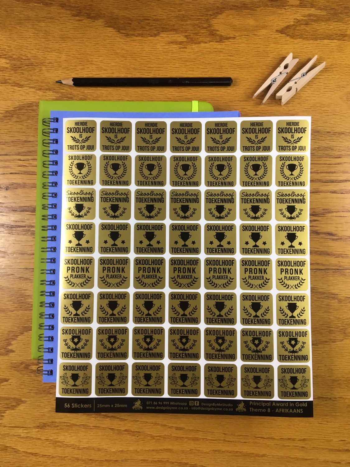 Principal Theme 8 - Afrikaans Stickers