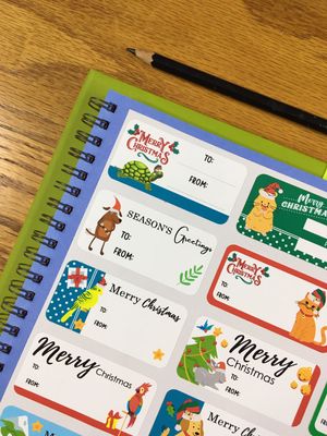 Christmas Theme 7 - Gift Stickers - English Christmas Theme 7 - Gift Stickers - English